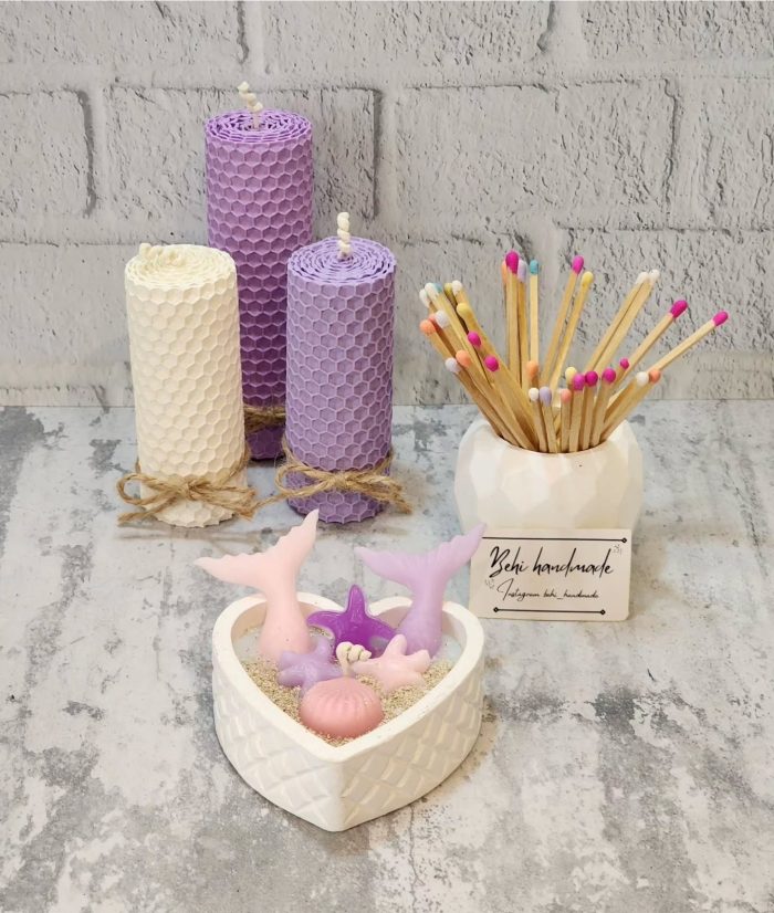 NA-BEE 1–5 – Natural Beeswax Candles - Image 6