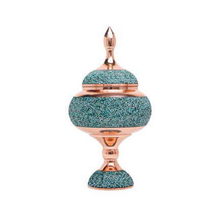 Traditional Chocolate Pot - Neyshabur Turquoise & Copper
