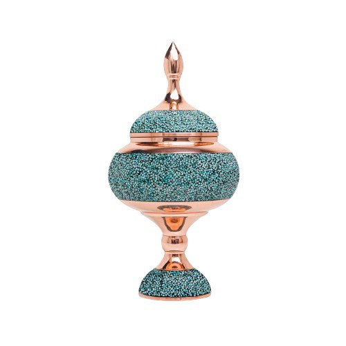 Untitled design - 2025-09-02T141533.349 Traditional Chocolate Pot - Neyshabur Turquoise & Copper - Image 1